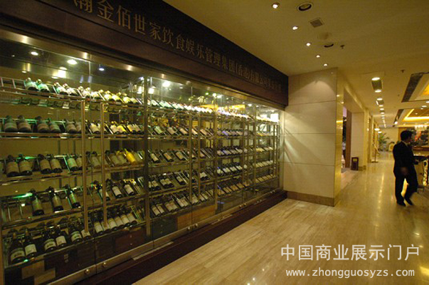 拉絲不鏽鋼紅酒展示櫃